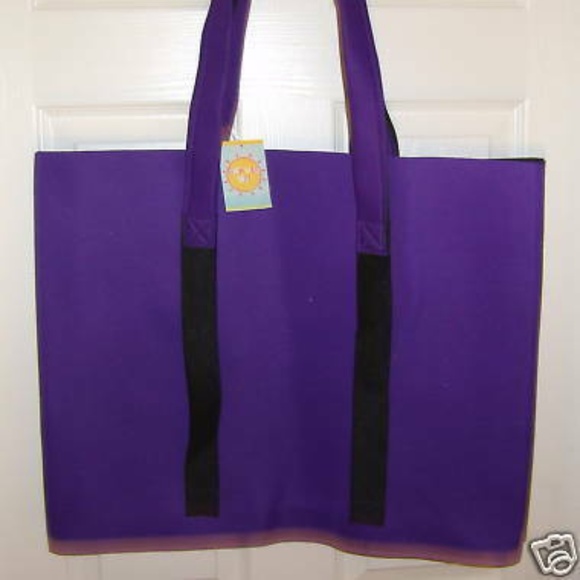 Vintage Elastic front hold towels mat beach bag